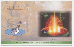 Postal Stationery China 2000 Water Fountain - Light - Seal - Globe - Unclassified