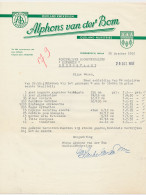 Brief Oudenbosch 1955 - Kwekerij - Niederlande