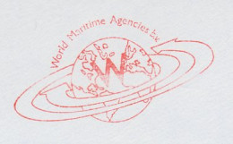 Meter Cut Netherlands 1987 World Maritime Agencies - Globe - Bateaux