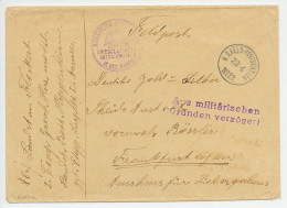 Fieldpost Cover / Postmark Prussia / Germany War Hospital - Kriegslazarett - Delayed For Military Reasons - Autres & Non Classés