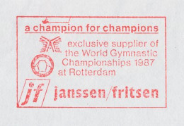 Meter Cover Netherlands 1988 - Neopost RN 2825 World Gymnastic Championships 1987 Rotterdam  - Autres & Non Classés