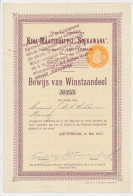 Fiscaal Droogstempel 15 C. AMST. 1917 - Winstaandeel - Steuermarken