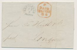 Halfrond-Francostempel Rotterdam - Londen GB / UK 1846 - ...-1852 Préphilatélie