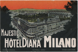 Majestic Hotel Diana Milano - & Hotel, Label - Hotelaufkleber
