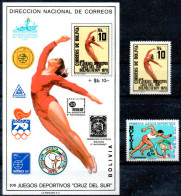 Bolivia 1979 ** CEFIBOL 1091-93 Primeros Juegos Deportivos "Cruz Del Sur" Realizados En La Paz. SERIE+HB - Bolivie