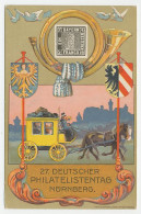 Postal Stationery Germany 1921 Philatelic Day Nurnberg - Bayern - Mail Coach - Other & Unclassified