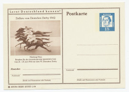 Postcard Germany 1964 Hamburger Race Week - Horse Racing - Horses