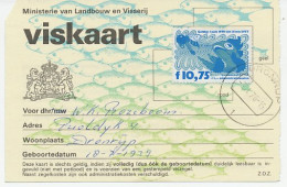 Viskaart Kleine Visakte 1976 / 1977 - Fiscaux