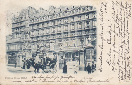 United Kingdom PPC Charing Cross Hotel, London LONDON 1900 MÜNDEN (Arr.) B. Hannover Germany Simple Backsid - Autres & Non Classés