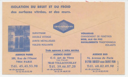 Postal Cheque Cover France 1987 Isolation - Ohne Zuordnung