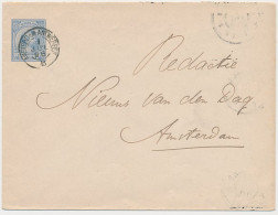 Envelop G. 6 A Treinstempel Amsterdam-Antwerpen - Amsterdam 1898 - Postal Stationery