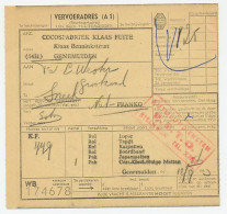 Genemuiden - Sneek 1963 - Vrachtnota - Zonder Classificatie