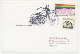 Cover / Postmark USA 1988 Motor - Motos