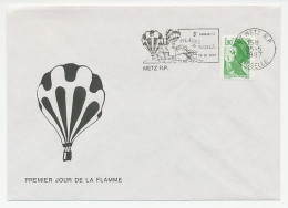 Cover / Postmark France 1987 Air Balloon  - Flugzeuge