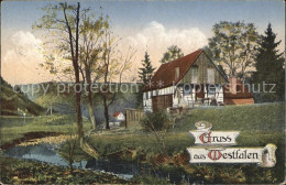 71861754 Westfalen Region Bauernhaus Land Und Leute Westfalengruss Westfalenlied - Melle