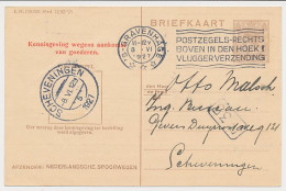 Spoorwegbriefkaart G. NS198 J - S Gravenhage - Scheveningen 1927 - Entiers Postaux