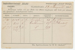 Briefkaart G. 25 Particulier Bedrukt Vlissingen 1886 - Postal Stationery