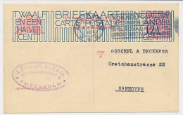 Briefkaart G. 204 B Amsterdam - Duitsland 1925 - Entiers Postaux