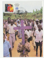 Maximum Card United Nations 1990 Global Fight Against AIDS  - Other & Unclassified