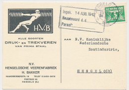 Firma Briefkaart Hengelo 1942 - Druk- Trekveeren - Non Classés