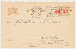 Briefkaart G. 107 B II Amsterdam - Zwolle1920 - Interi Postali