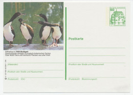 Postal Stationery Germany 1980 Bird - Cormorant - Zoo Wilhelma Stuttgart - Autres & Non Classés