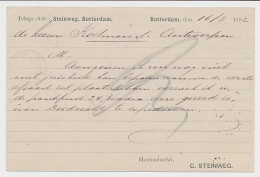 Briefkaart G. 29 Particulier Bedrukt Rotterdam - Belgie 1892 - Ganzsachen