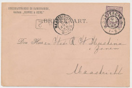 Firma Briefkaart Rotterdam 1896 - Suikerraffinaderij - Kandij - Unclassified