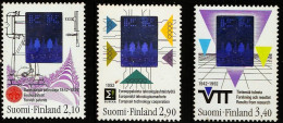 Finland Suomi 1992 Technology, Finnish Patency Office, Hologram 3 Values MNH - Autres & Non Classés
