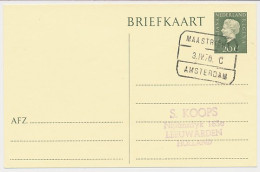 Treinblokstempel : Maastricht - Amsterdam C 1970 - Non Classés