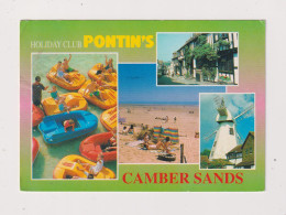 ENGLAND -Camber Sands Pontins Multi View Used Postcard - Other & Unclassified