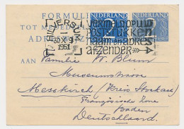 Verhuiskaart G. 19 Hilversum - Duitsland 1951 - Buitenland - Interi Postali