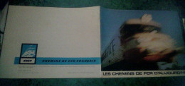 Ancienne Brochure Les Chemins De Fer D'hier Et D'aujourd'hui 1970 // 10 Pages Illustrées - Frans