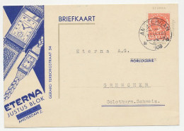 Briefkaart Amsterdam 1938 - Horloge / Eterna - Zonder Classificatie