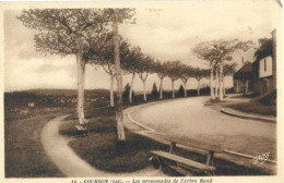 Carte Postale Ancienne: GOURDON: Les Promenades De L'Arbre Rond. - Gourdon