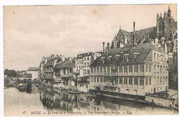 57 METZ Le Pont De La Préfecture En 1919 - Avec Les "grands Bains" (hôtel?)   313 - Metz