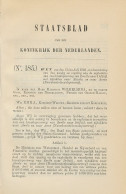 Staatsblad 1898 : Spoorlijn Zwolle - Delfzijl - Almelo - Assen - Documents Historiques