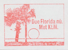 Meter Cut Netherlands 1985 Palm Tree - Sun - Florida - KLM - Royal Dutch Airlines - Trees