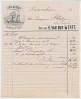 Nota Leeuwarden 1871 - Schip - Zeilmakerij - Touwwerken - Paesi Bassi
