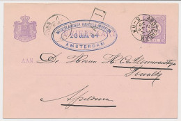 Briefkaart Amsterdam 1884 - Nederlandsch Handels Museum - Unclassified