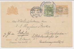 Briefkaart G. 88 B II / Bijfrankering Den Haag Duitsland 1916 - Postal Stationery
