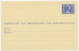 Verhuiskaart G. 24 - Postal Stationery