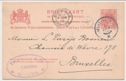 Briefkaart G. 72 Z-1 Gouda - Belgie 1910 - Postal Stationery