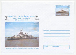 Postal Stationery Romania 2000 Navy Ship - Militaria