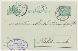 Firma Briefkaart Harlingen 1905 Stoomvaart London - Hull - Leith - Zonder Classificatie