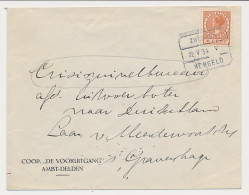 Treinblokstempel : Zutphen - Hengelo V 1934 - Unclassified