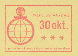 Meter Cover Netherlands 1970 World Savings Day - Bank - Non Classés