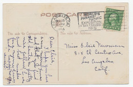 Postcard / Postmark USA 1914 World S Panama Pacific Exposition In San Francisco 1915 - Ohne Zuordnung