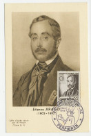 Maximum Card France 1948 Etienne Arago - Director General Postal Services - Writer - Other & Unclassified