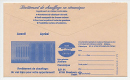 Postal Cheque Cover France 1989 Heating - Zonder Classificatie